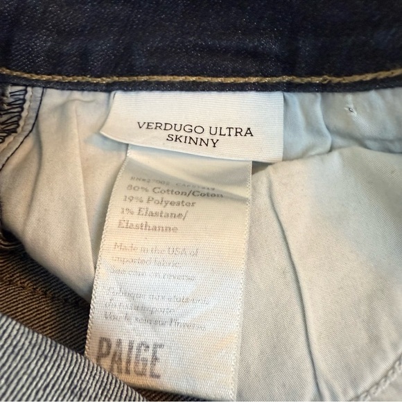 PAIGE | Verdugo Ultra Skinny Jeans | Classic Style | Sz 28 - Picture 9 of 12
